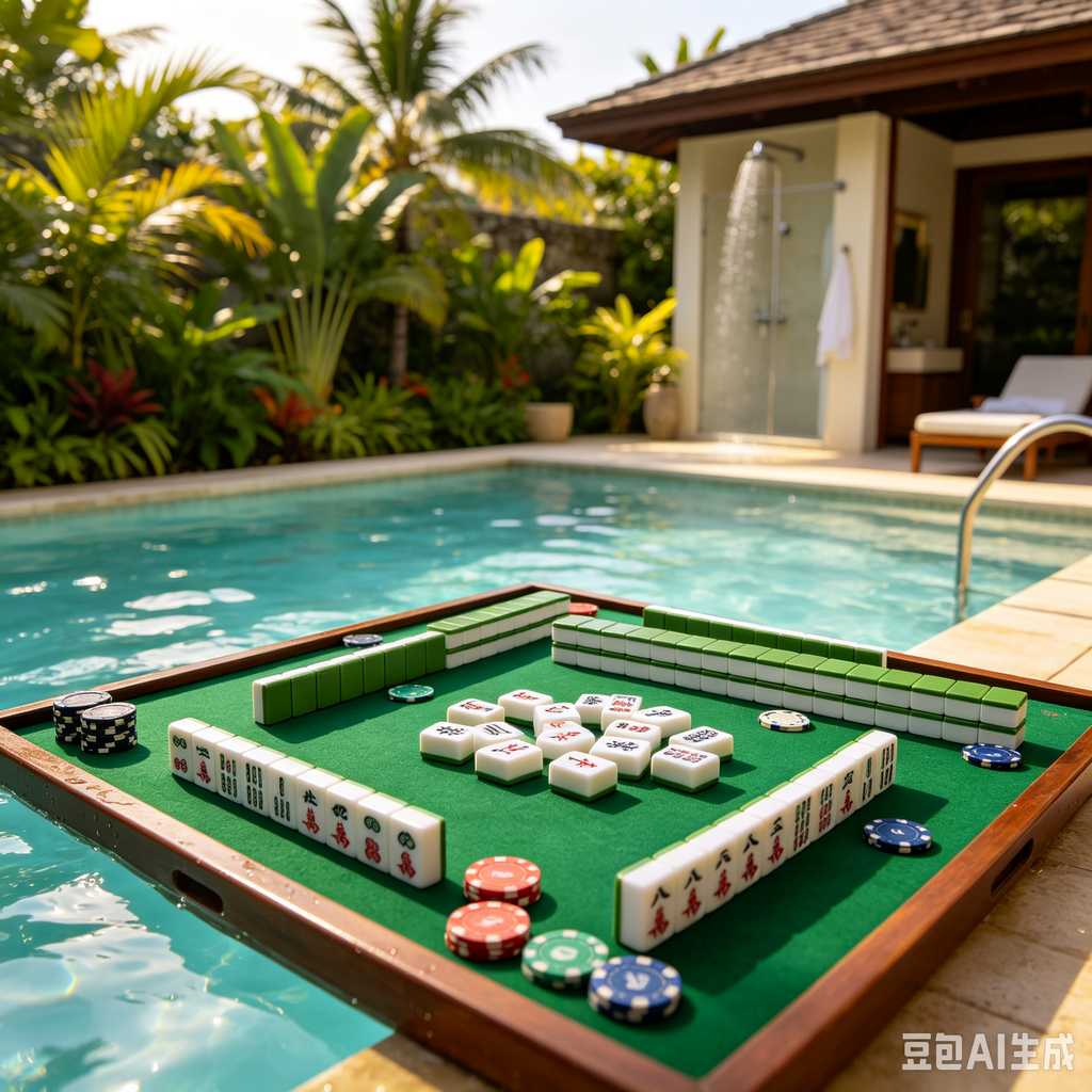 printed logo mahjong set